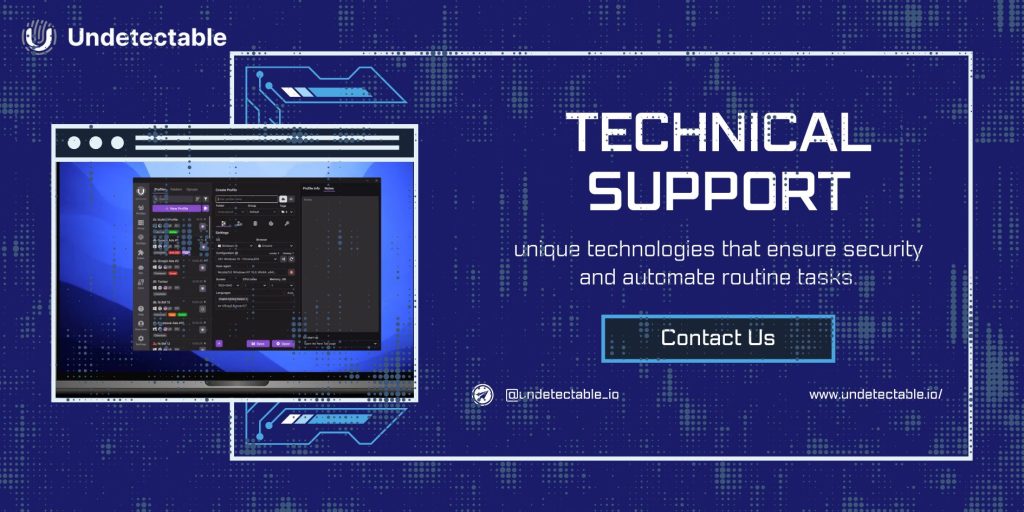 Undetectable.io support